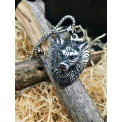 Collier Homme Viking Acier Inoxydable - Pendentif Griffe D'ours, Chaîne Belcher 60 Cm - Style Nordique, Biker, Cadeau Anniversaire/père