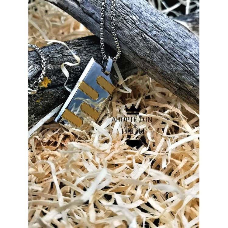 Collier Origine pour homme avec son pendentif en acier inoxydable 316L