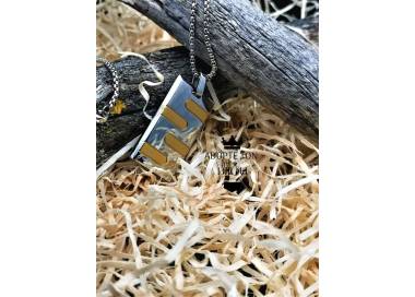 Collier Origine pour homme avec son pendentif en acier inoxydable 316L