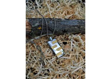 Collier Origine pour homme avec son pendentif en acier inoxydable 316L