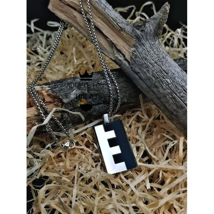 Collier Presta pour homme avec son pendentif en acier inoxydable 316L