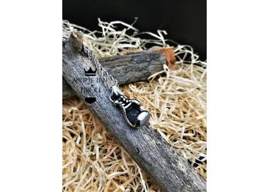 Collier et pendentif Gant de Boxe Rocky couleur argent en acier inoxydable