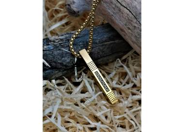 Collier et pendentif Viking Sigrid couleur or en acier inoxydable