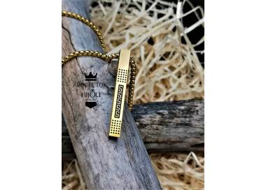 Collier et pendentif Viking Sigrid couleur or en acier inoxydable