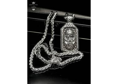 Collier viking Odin en acier inoxydable