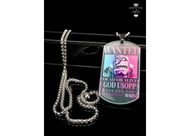 Collier One Piece Usopp en acier inoxydable