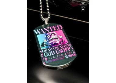 Collier One Piece Usopp en acier inoxydable
