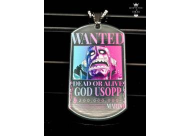 Collier One Piece Usopp en acier inoxydable