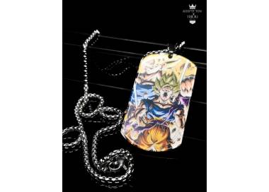 Collier Dragon Ball Son Goku Super Saiyen en acier inoxydable