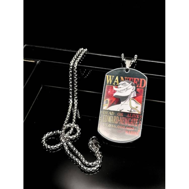 Collier Barbe blanche One Piece en acier inoxydable