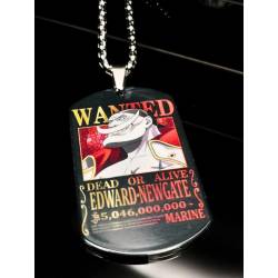 Collier Barbe blanche One Piece en acier inoxydable