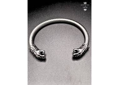 Bracelet Viking Fenrir pour Homme en acier inoxydable