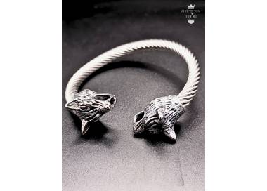 Bracelet viking Fenrir scandinave en acier inoxydable