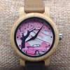 Montre en bois vintage