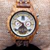 Montre en bois création unique ATB automatique mixte fabrication artisanale
