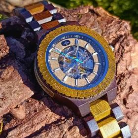 Montre en bois L'art du temps pour homme bijou à la mode