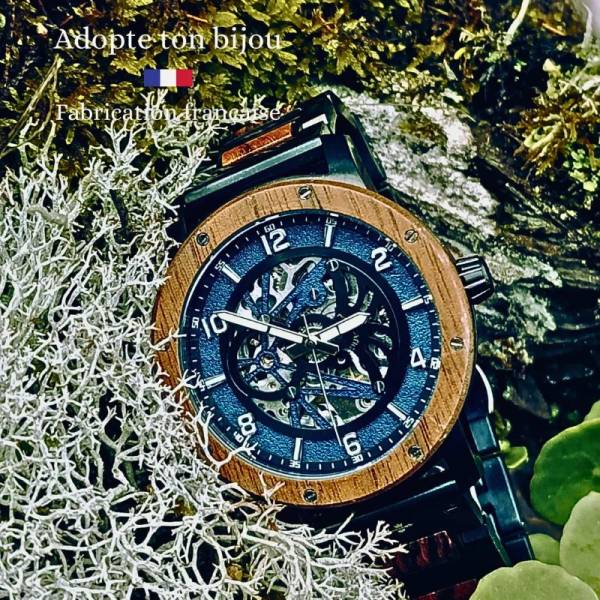 Montre en bois brut - Le temps n'a jamais été aussi beau
