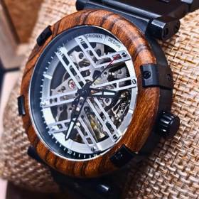 Montre en bois artisanale de luxe unique Jacky accessoire de mode