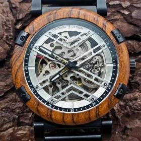 montre en bois automatique Jacky bijou de luxe