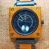 Montre bois carrée le bastion | acier et bois miel | artisanal 🇫🇷