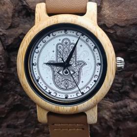 montre en bois de protection fatma