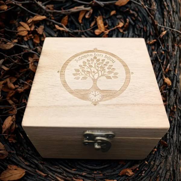 coffret de rangement pour la montre en bois fatma de protection