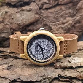 montre en bois spirituelle bouddha