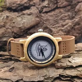 Montre en bois spirituelle Œil d'Horus protection Égypte 🍃