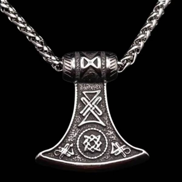 collier viking fer de hache