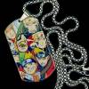collier manga naruto multi visage avec sa chaine en acier