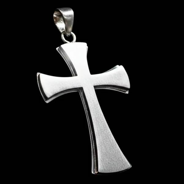Collier croix des templiers - pendentif acier historique 🇫🇷