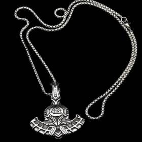 Collier viking mjölnir valknut - pendentif acier 🇫🇷 🛡️