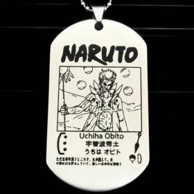 collier manga Naruto Uchiha Obito avec sa technique d'attaque