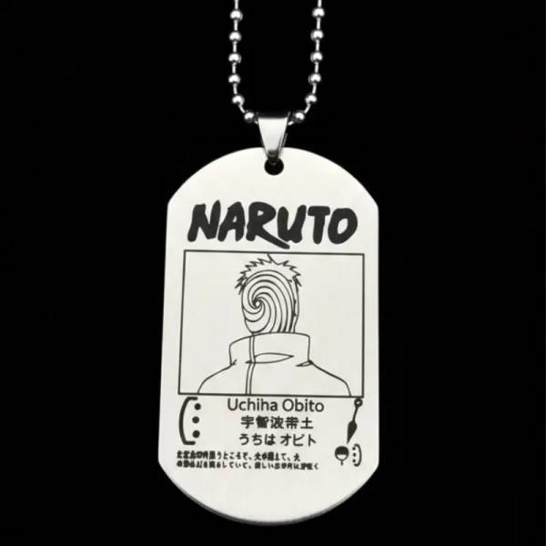 collier manga Naruto Uchiha Obito 🇫🇷