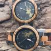 Montre en bois duo Cerf & Biche – Édition Limitée 🇫🇷