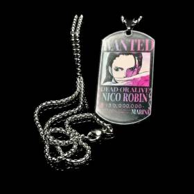 Collier Manga Nico Robin Wanted | Bijou One Piece Adopte ton bijou