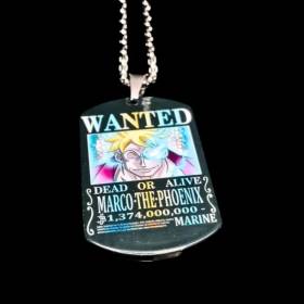 Collier manga One Piece Marco le Phénix 🇫🇷 de profil